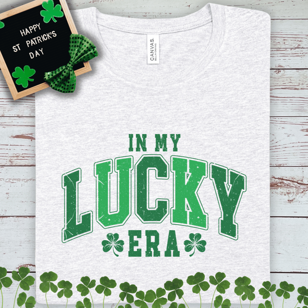 In My Lucky Era T-Shirt — St. Patrick's Day Shamrock Tee