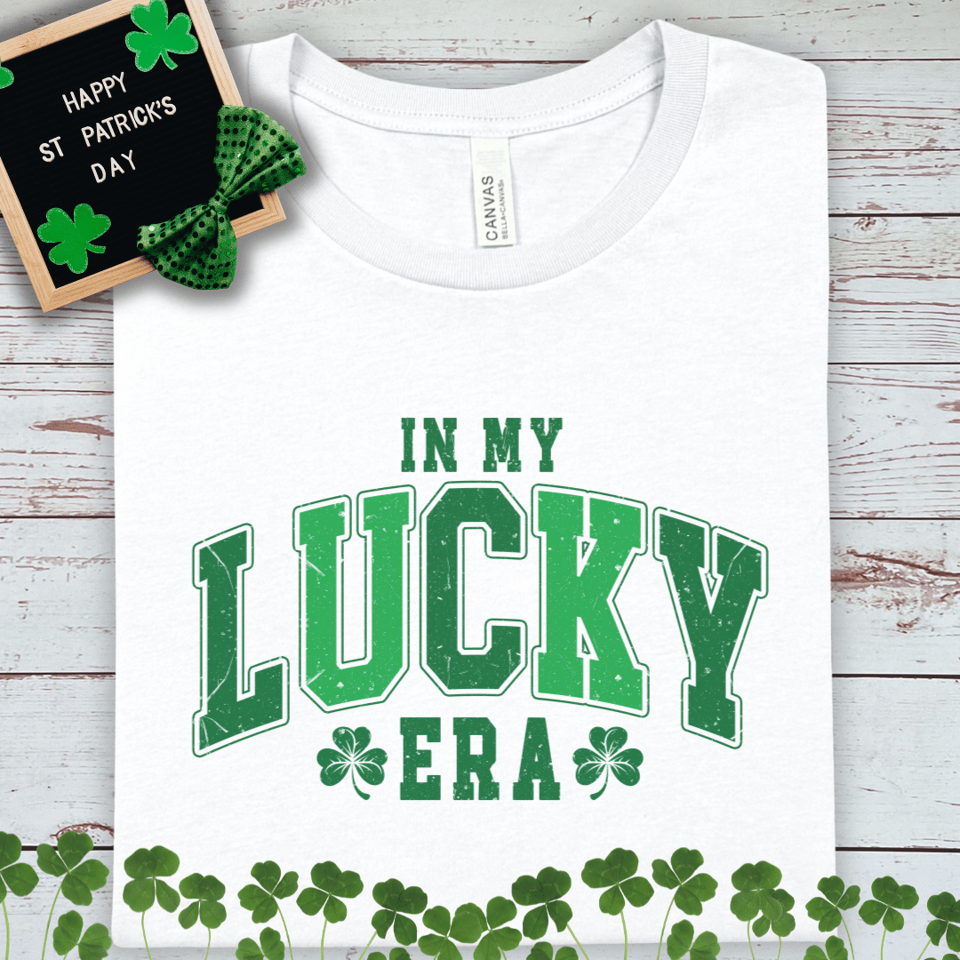 In My Lucky Era T-Shirt — St. Patrick's Day Shamrock Tee