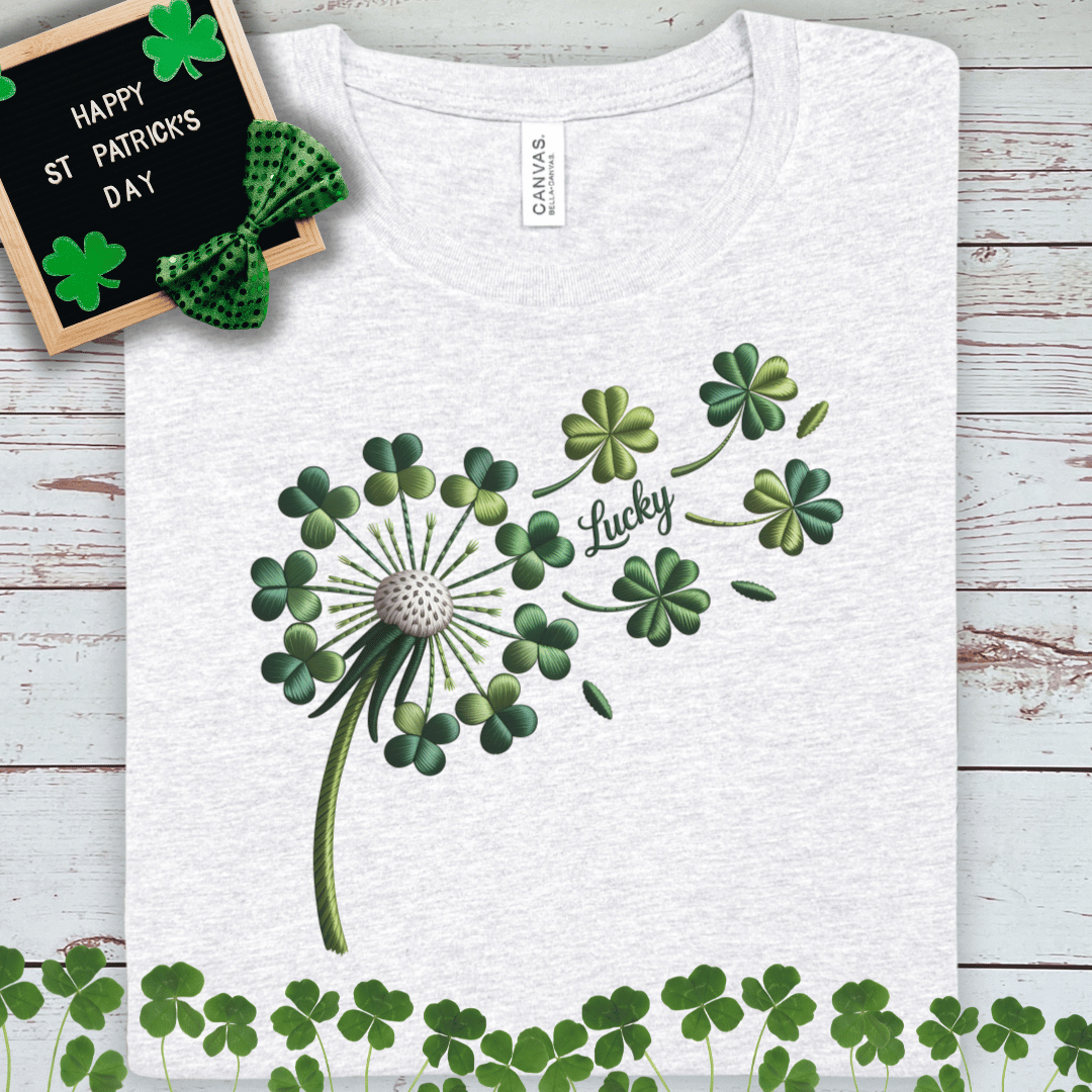 Lucky Dandelion Clover T-Shirt