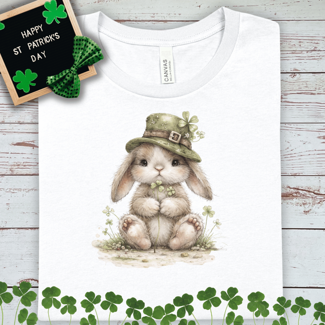 St. Patrick’s Bunny Tee - Cute Leprechaun Rabbit Graphic T-Shirt