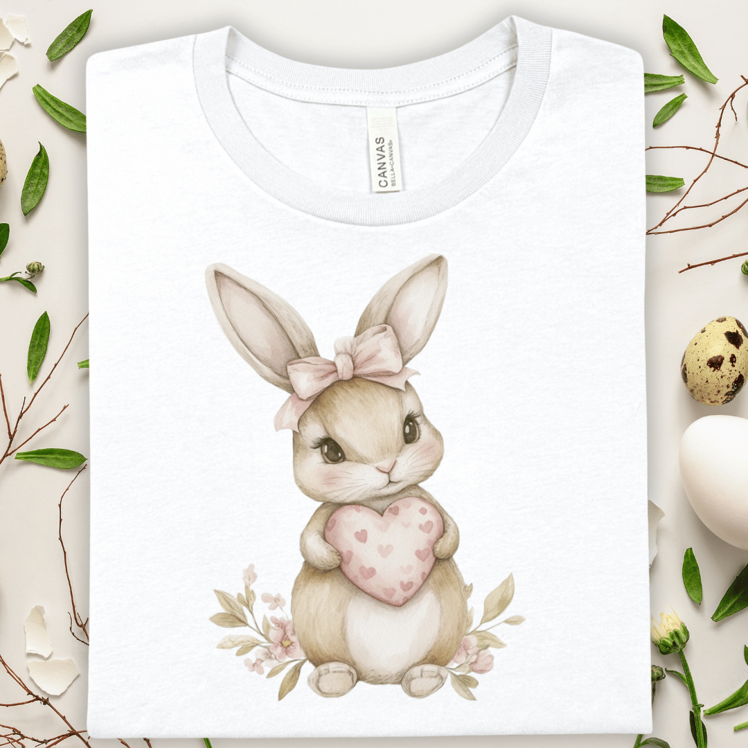Easter Bunny Heart T-Shirt