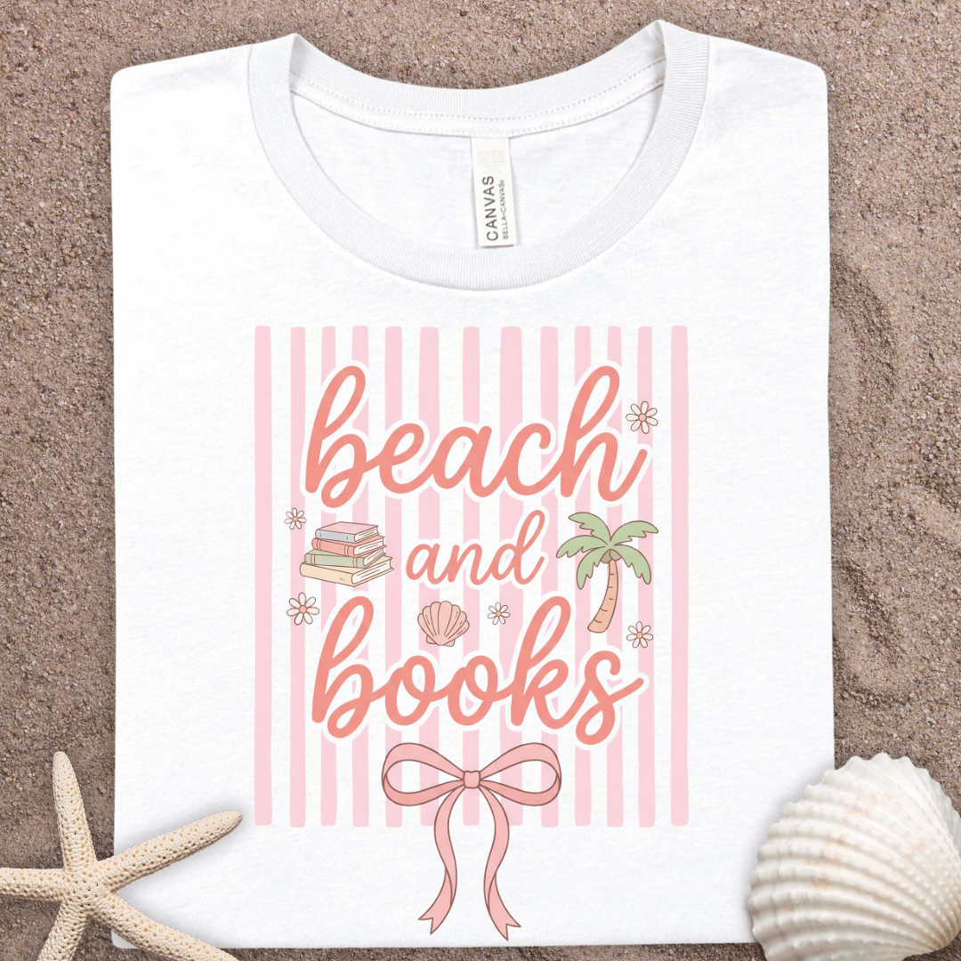 Beach and Books Tee — Summer Reading Shirt