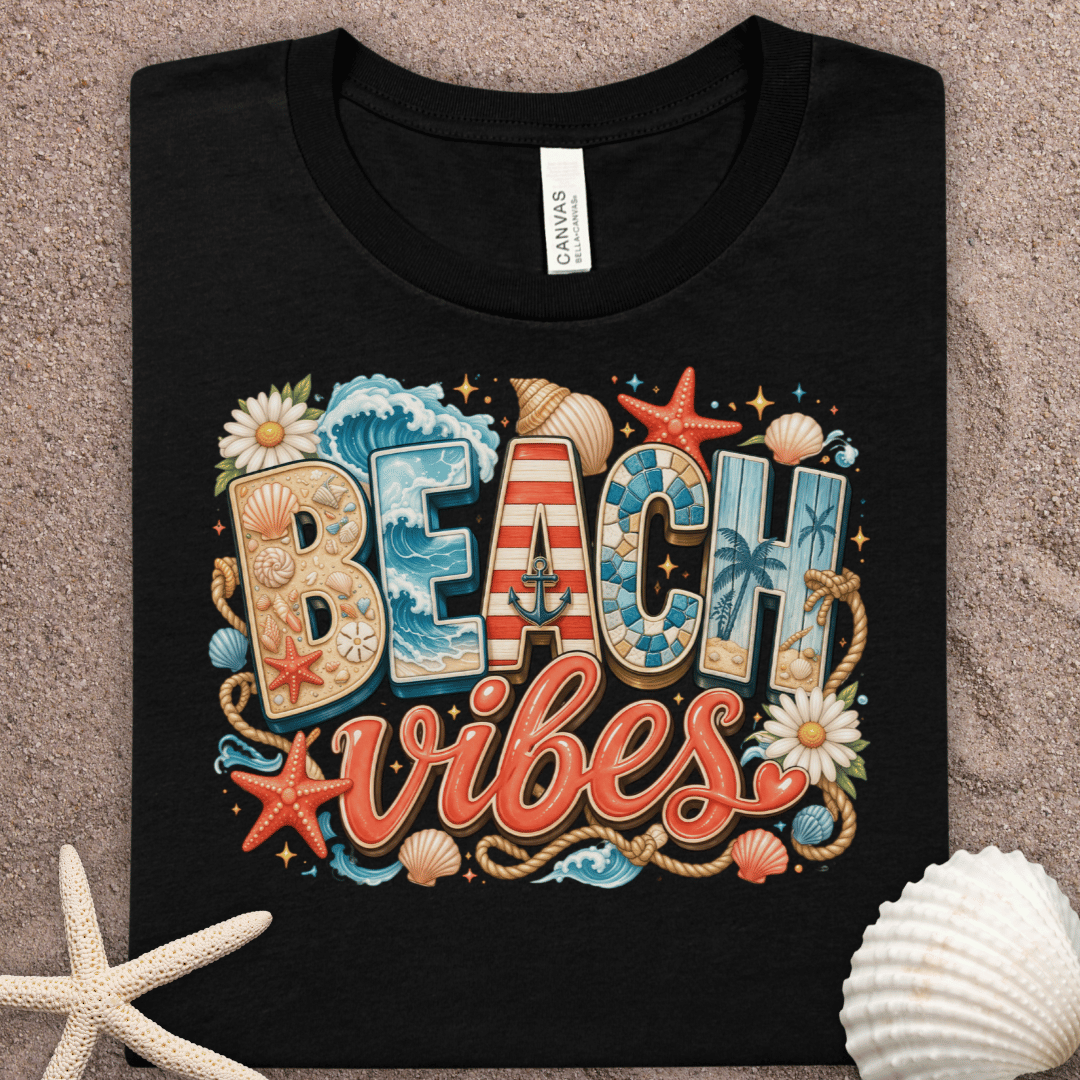 Beach Vibes T-Shirt — Tropical Summer Graphic Tee