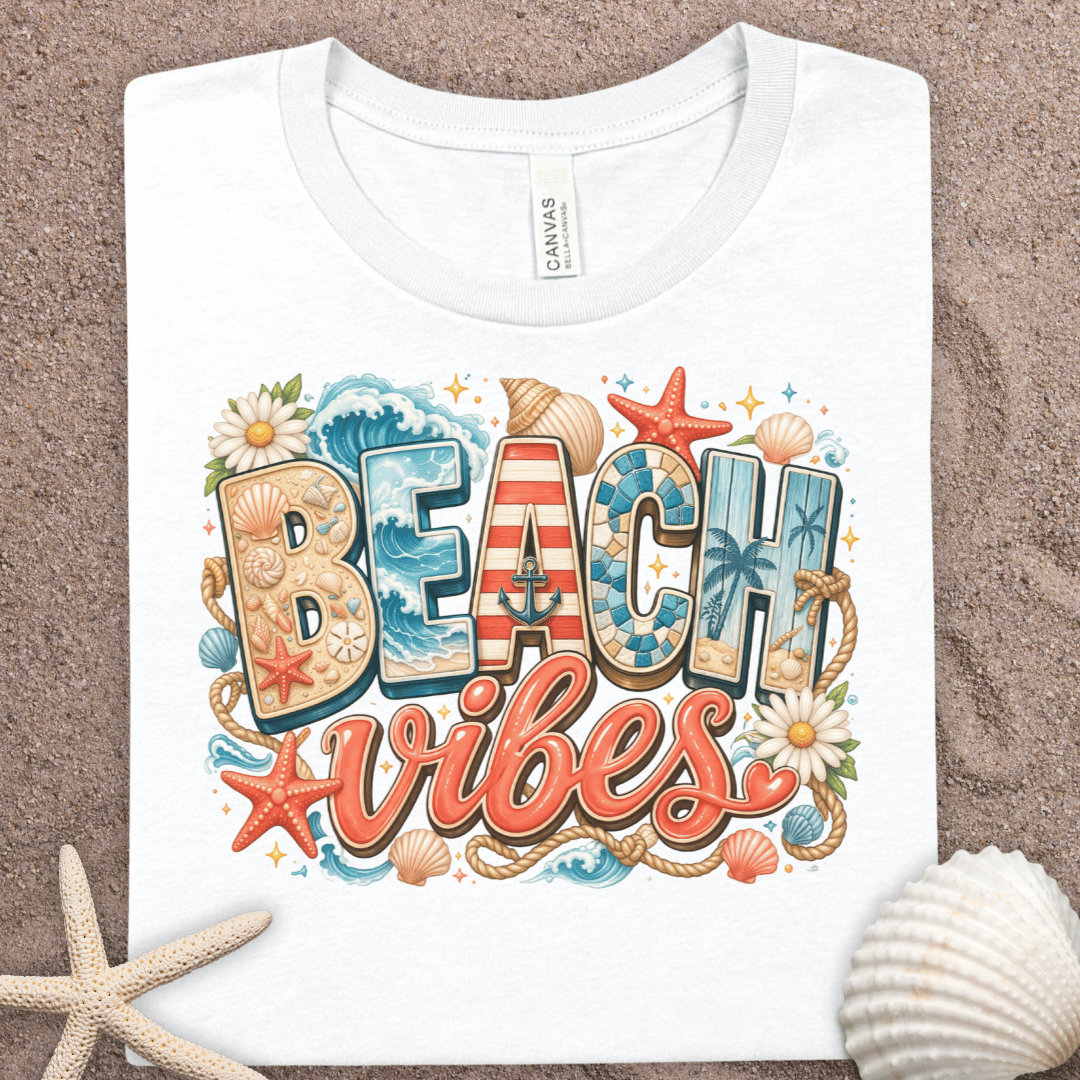 Beach Vibes T-Shirt — Tropical Summer Graphic Tee