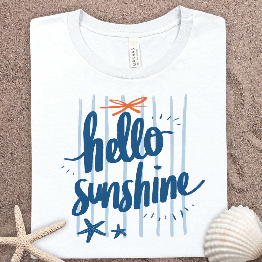 Hello Sunshine T-Shirt — Casual Summer Graphic Tee