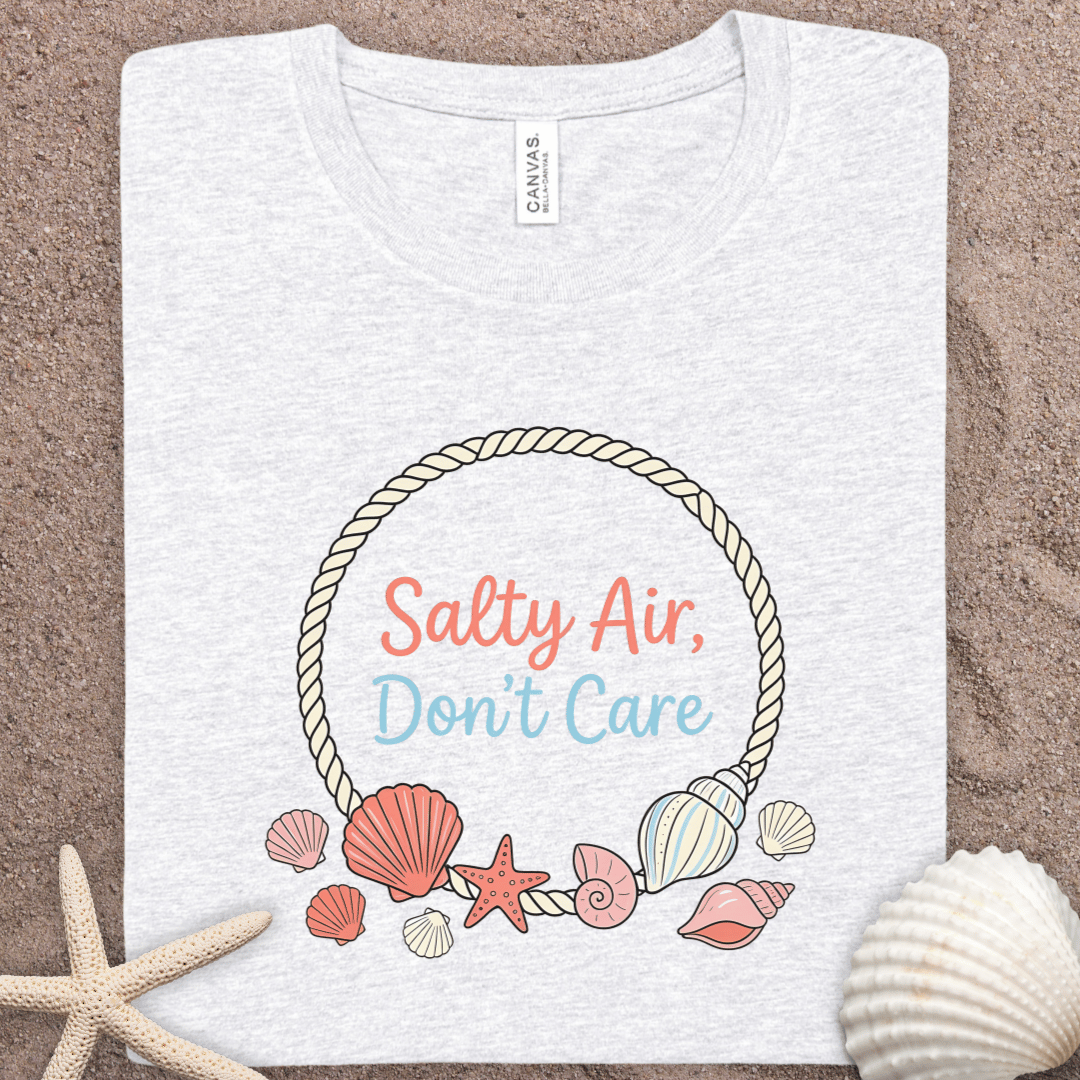 Salty Air Don't Care Summer Beach Tee