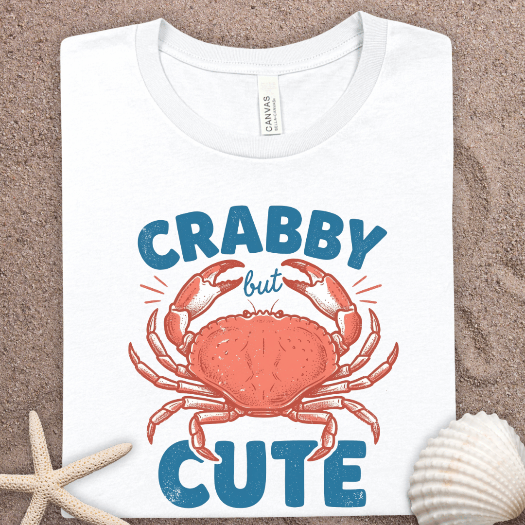 Crabby But Cute Tee — Funny Summer Crab Graphic T-Shirt