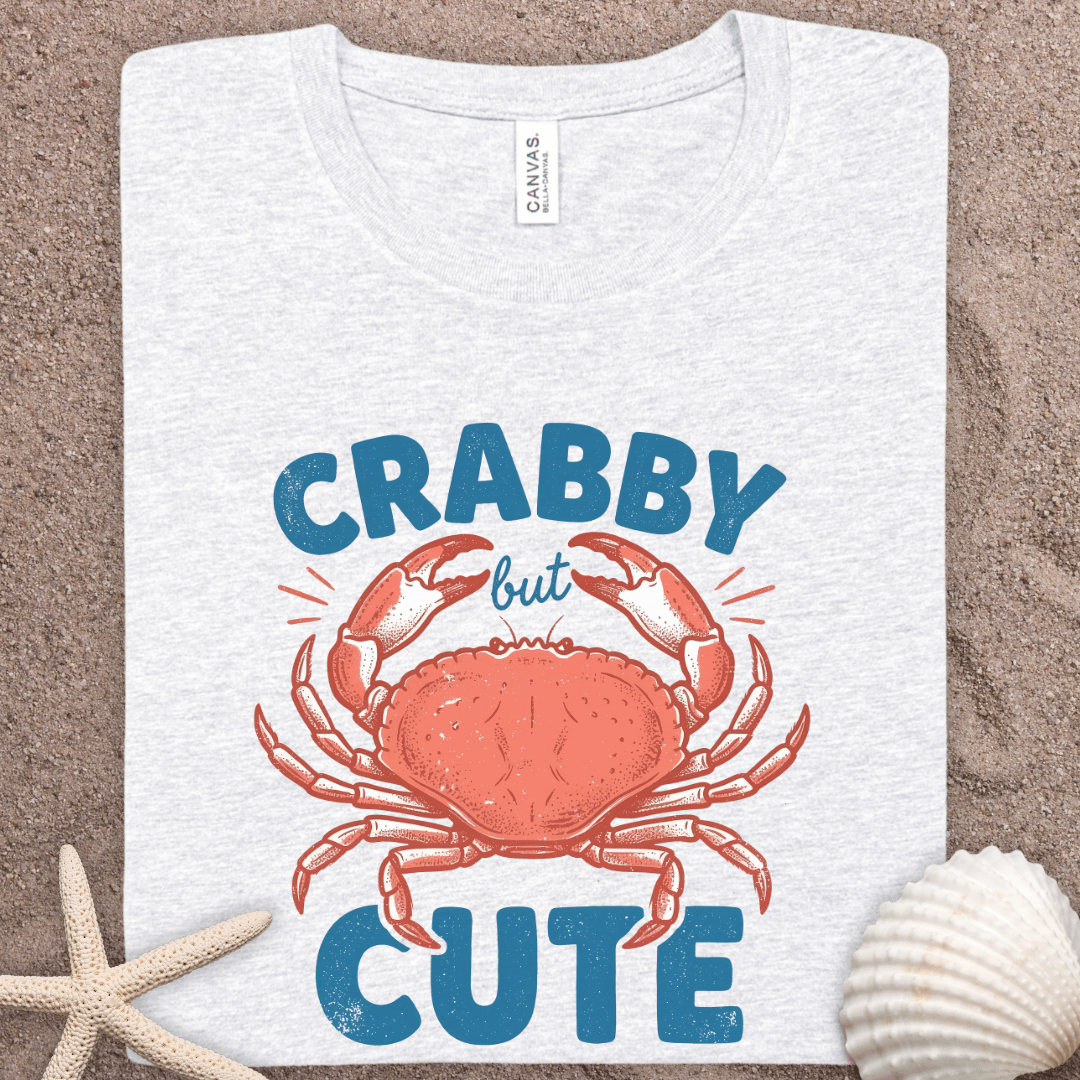 Crabby But Cute Tee — Funny Summer Crab Graphic T-Shirt