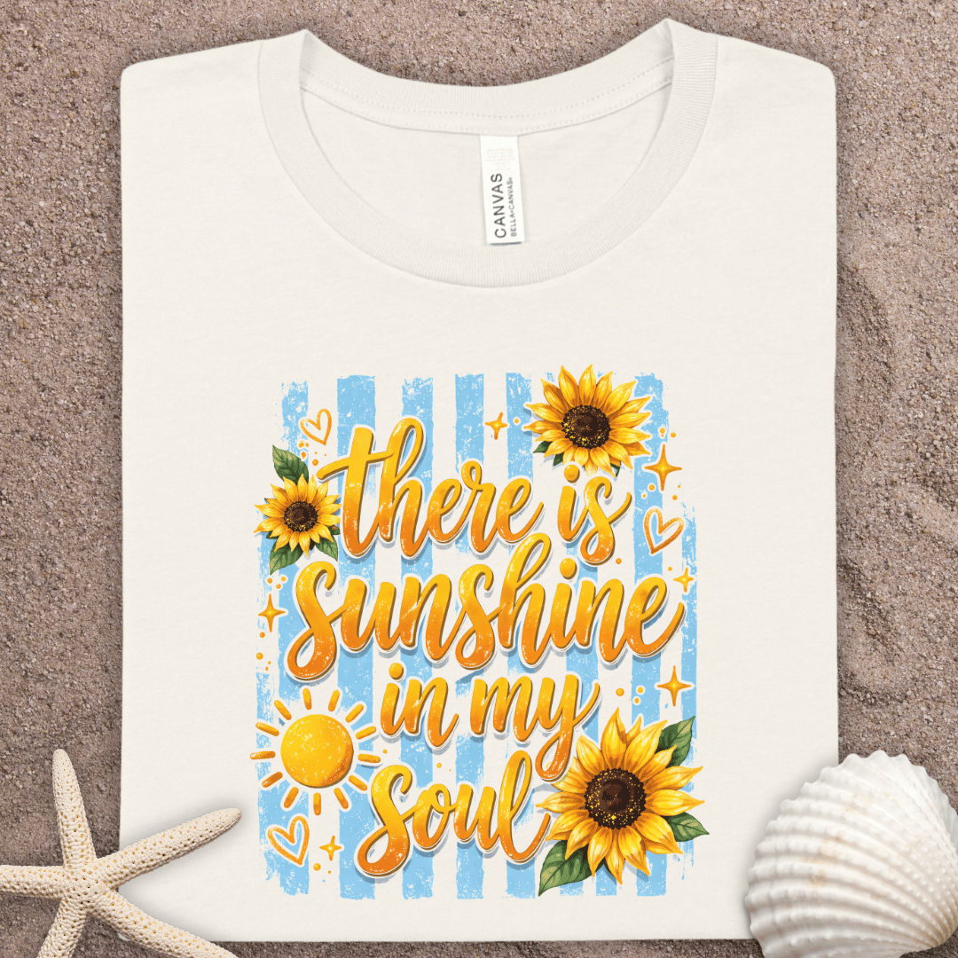 Sunshine In My Soul T-Shirt — Summer Sunflower Graphic Tee
