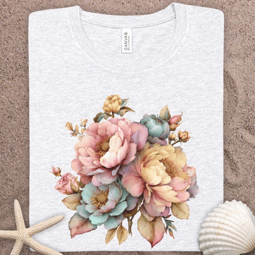 Floral Watercolor Summer Bouquet T-Shirt