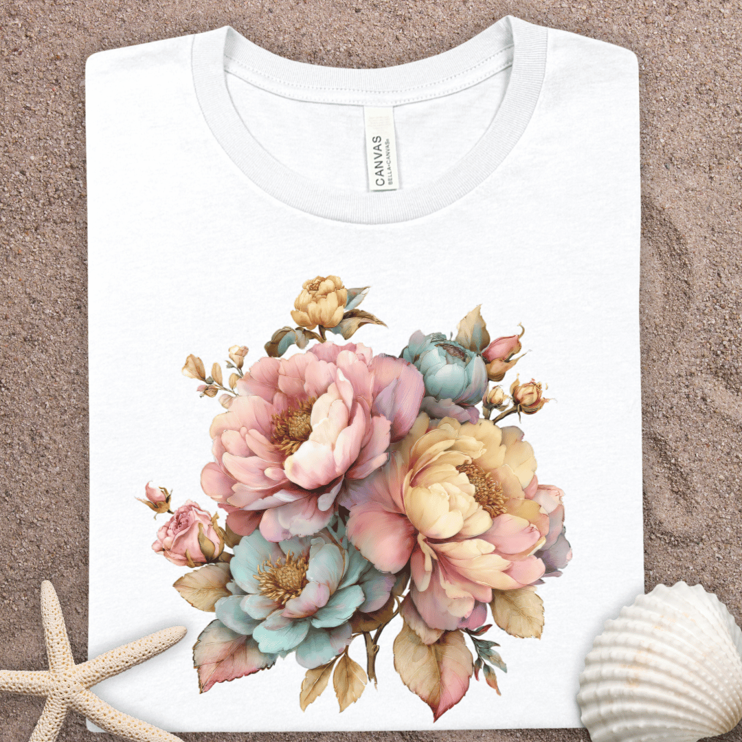 Floral Watercolor Summer Bouquet T-Shirt
