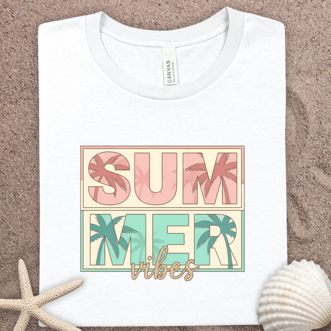 Summer Vibes Patterned T-Shirt