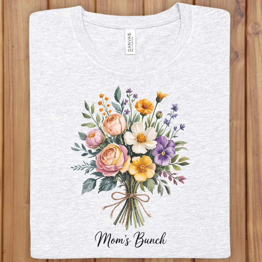 Floral "Mom's Brunch" T-Shirt — Bouquet Mother's Day Tee