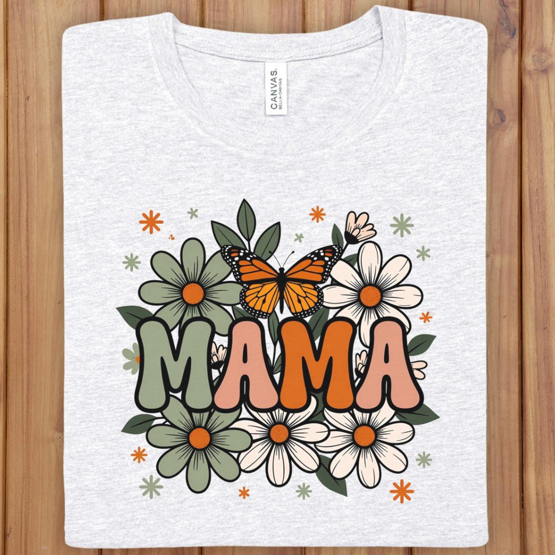 Floral Mama T-Shirt — Mother's Day Floral Mom Tee
