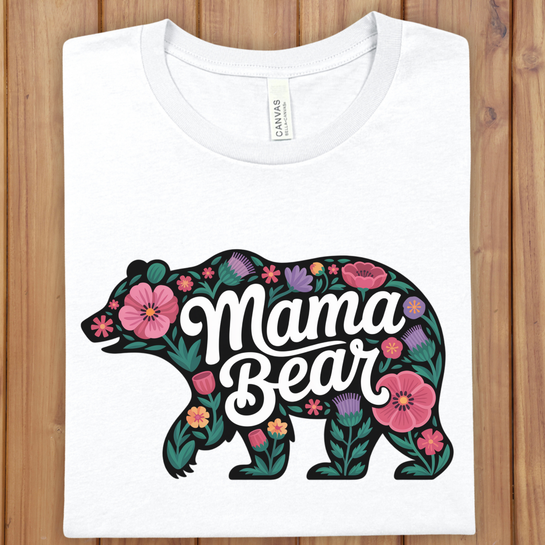 Mama Bear Floral T-Shirt