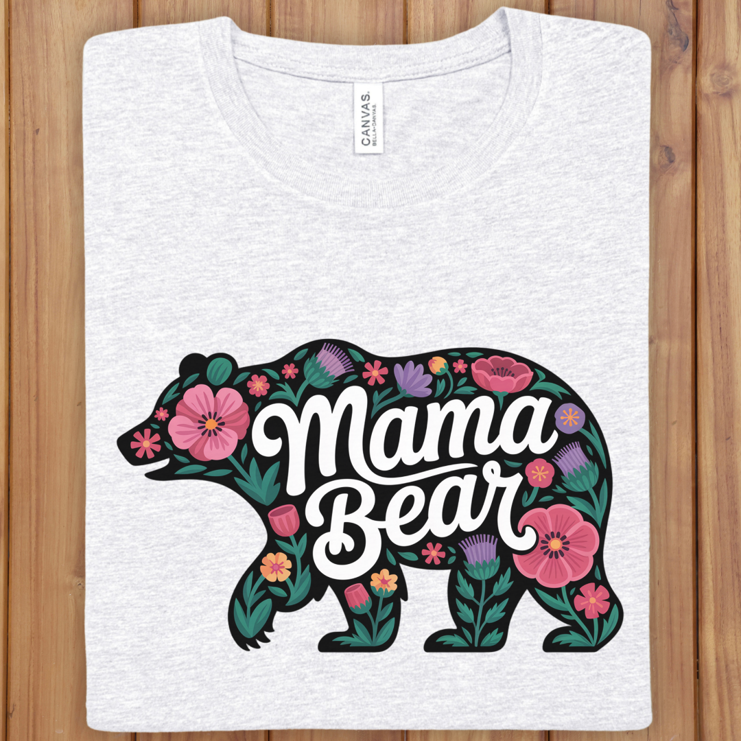 Mama Bear Floral T-Shirt